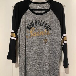 New Orleans Saints Women’s 3/4 Sleeve Shirt - NWOT
